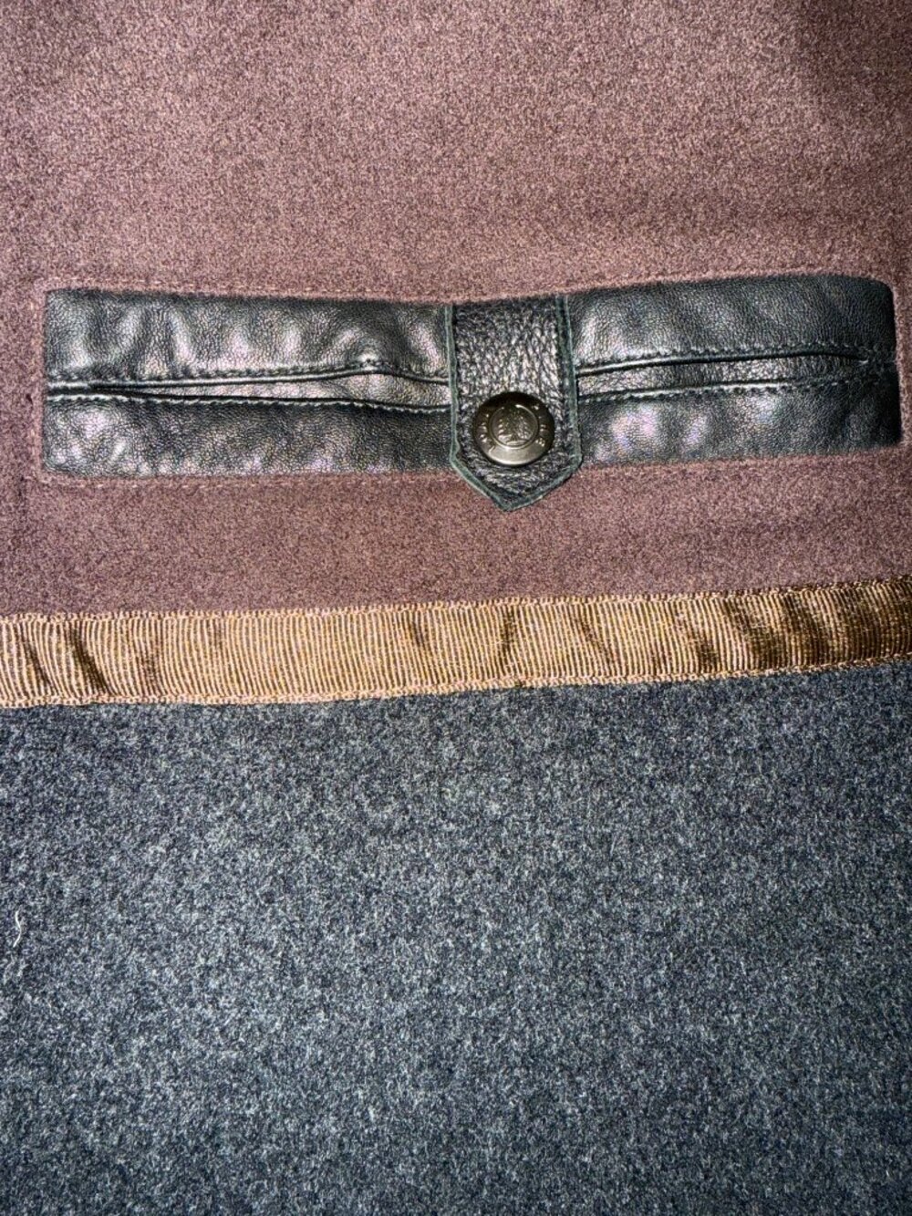 Black Leather Jacket Size 44 Regular - Picture 3 of 9